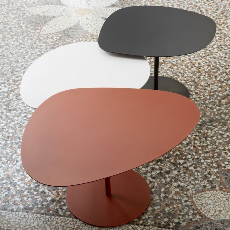 Tables gigognes Galet en aluminium