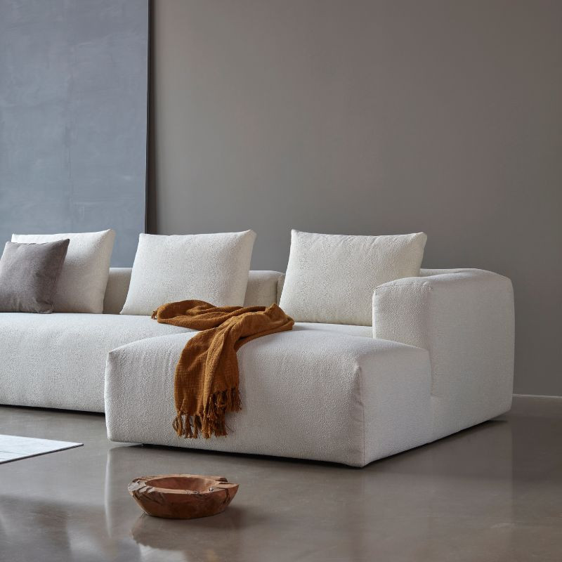 Tissu : Bouclé / Couleur : Off White