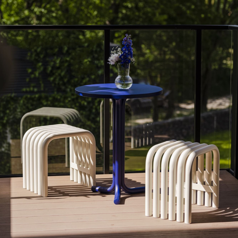 Tabouret en acier design - Nokk
