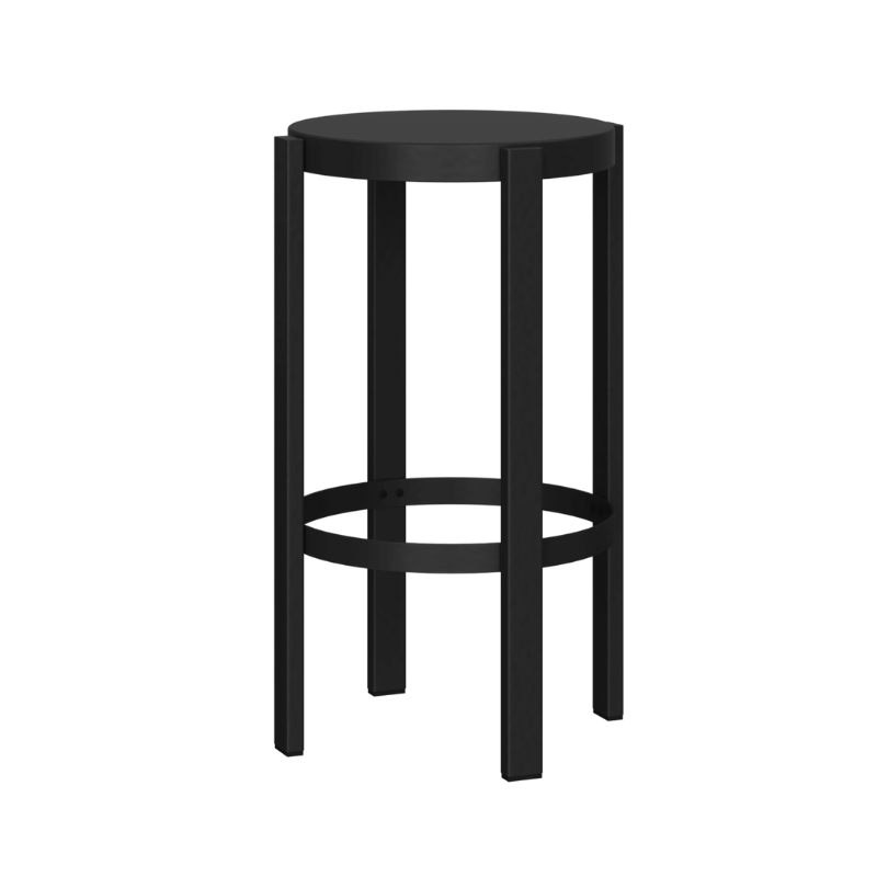 Tabouret haut de bar en acier - Doon