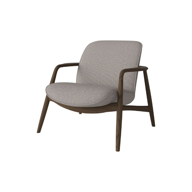 Fauteuil Bowie - Grey White - Chene fonce