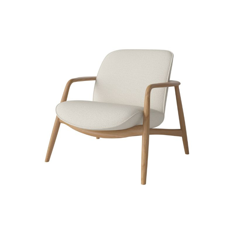 Fauteuil Bowie - Ivory - Chene moyen