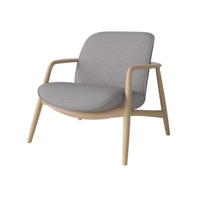 Fauteuil Bowie - Light Grey - Chene clair